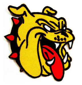 Testa gialla Bulldog <span class=keywords><strong>Pitbull</strong></span> Dog Cartoon Animal Sticker ricamo Patch Cute Puppy Pug Dog <span class=keywords><strong>Pitbull</strong></span> Bulldog Dog Pet Iron-on Patch - Product Image 2