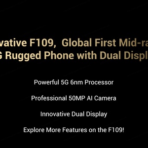 Belle FOSSiBOT F109 5G robuste 6.745 "Smartphone NFC 10600mAh Android 14 24GB RAM(8GB + 16GB) 256GB ROM Face ID téléphone portable FOSSIBOT - Product Image 3