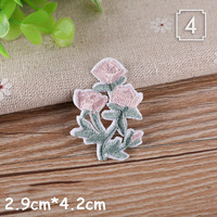 Patchs brodés thermocollants assortis style floral, badges floraux colorés à coudre pour sweats à capuche, casquettes, sacs à dos, accessoires DIY