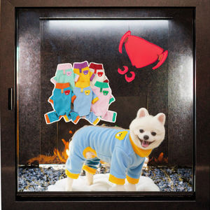 Kediler ve Köpekler için Sonbahar Kış Dört Ayaklı Rahat Polyester Polar Montlar ve Ceketler - Product Image 3