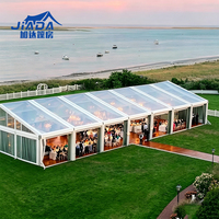 Jiada - Alliage d'aluminium de haute qualité, PVC, verre, extérieur, toutes saisons, toit transparent modulaire simple, triangle, résistant à la neige, salons professionnels