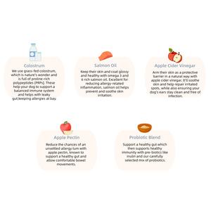 Suplementos Naturales para Alergias en Mascotas OEM y ODM, Refuerzo Inmunológico, Masticables Suaves para Perros y Gatos - Salud de la Piel y el Pelo, Sin Granos, Cuidado de la Salud - Product Image 3