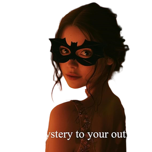 Women's Wear Party Cosplay <b>Accessories</b> Elegant Sexy Costume Black Bat Mask for <b>Adults</b> Women - Product Image 1