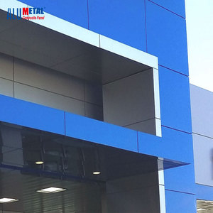 Feuille ACP brillante en alumétal de conception moderne composite d'aluminium de 4mm ACM pour revêtement mural extérieur de qualité A2 ignifuge pour appartements - Product Image 1