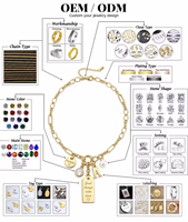 SUMMLY 2026 Collar de Cadena Doble Figaro Vintage Francés, Chapado en Oro de 18k, Acero Inoxidable, Diseño de Cereza Plegable, Ideal para Regalos