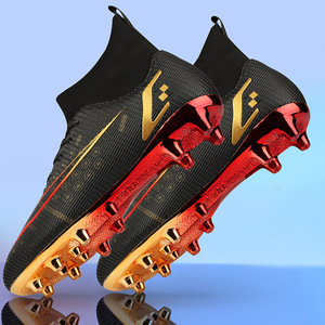 <span class=keywords><strong>Botas</strong></span> de fútbol de alta calidad para niños y niñas, con fondo dorado, competición de uñas, entrenamiento deportivo para estudiantes al aire libre - Product Image 5