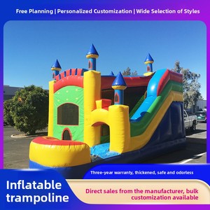 Château gonflable pour le commerce extérieur, petit toboggan intérieur et extérieur, trampoline, lit <span class=keywords><strong>de</strong></span> saut pour enfants à domicile, équipement <span class=keywords><strong>de</strong></span> divertissement - Product Image 2