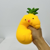 Siap Kirim Mainan Squishy Bentuk Beruang Nanas Kuning Jumbo Lucu, Slow Rising, Pereda Stres, Fidget Toy