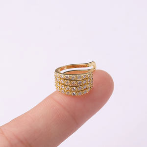 Nueva llegada oro CZ de plata oído brazalete de circón no Piercing oreja concha <span class=keywords><strong>Tragus</strong></span> Helix Piercing pendiente de plata de la joyería - Product Image 6