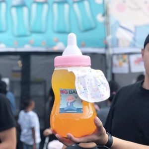 32Oz/66Oz/100Oz Gigantische Volwassen Drank Bevroren Drank Daiquiri Transparant Plastic Bekers Feest Souvenir Grote Babyfles Beker - Product Image 4