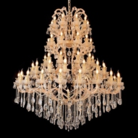Lustres en cristal Maria Theresa de JYLIGHTING, décoration de hall d'hôtel européen, lampes suspendues de luxe pour salon de villa