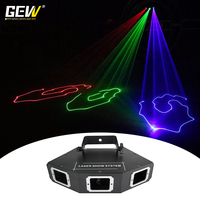 Projecteur laser à faisceau de motifs DMX512 RGB à 3 têtes Sector Line pour DJ, bars, discothèques, KTV