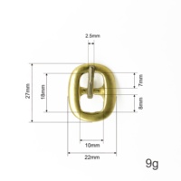 Boucle à rouleau en laiton massif, plusieurs tailles (10mm, 14mm, 23mm, 26mm), quincaillerie de boucle de ceinture en métal pour sangle en cuir, boucle de ceinture en laiton