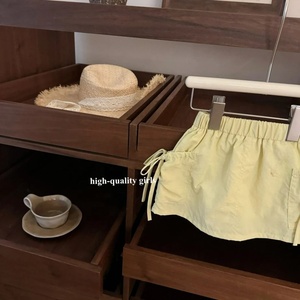 Vêtements d'été pour enfants filles, ensemble haut sans manches à rayures colorées et jupe à cordon de serrage, tenues décontractées pour enfants - Product Image 4