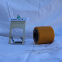 Vente directe d'usine, roue de charge en polyuréthane 85X80X25 avec bagues en plastique pour chariot élévateur électrique Linde