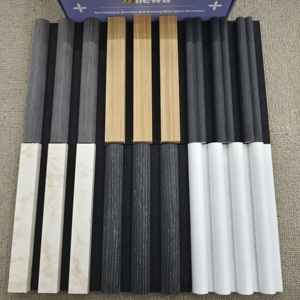 Musterdesign MDF Polyesterfaser Holzlatten Schallabsorbierende Geräuschunterdrückung Texturierte Oberfläche für Heimstudio Auditorium - Product Image 4