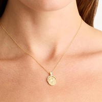 Collier à breloques en or vermeil lotus 18 carats Collier en argent sterling 925 Collier à la mode en diamant de laboratoire de créateur pour femmes