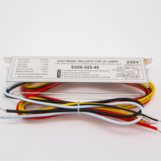 Electronic Ballast 40w for Standard Uv Lamps 0.38mA Current