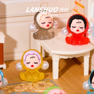 Lanshuo Figura en Miniatura de Resina 3D Sentada, Perla SP, Llavero, Accesorio para Funda de Teléfono, Para Niños, Juego de Imitación - Product Image 1