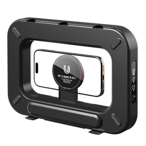 Anneau lumineux 5600K avec plate-forme vidéo pour Smartphone nouveau stabilisateur portable pour Filmaking Live Streaming YouTube matière <span class=keywords><strong>plastique</strong></span> durable - Product Image 2