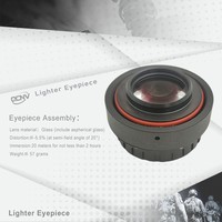 Lensa Eyepiece PVS-14 Berkualitas Tinggi 25.1mm Sudut Lebar Perakitan Lapisan Anti-Reflektif Garansi 1 Tahun untuk Peralatan Penglihatan Malam