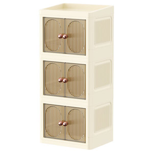 Étagère de rangement cosmétique à 3 niveaux, organisateur de maquillage anti-poussière avec miroir pour la salle de bain, rangement des produits de soin de la peau - Product Image 5