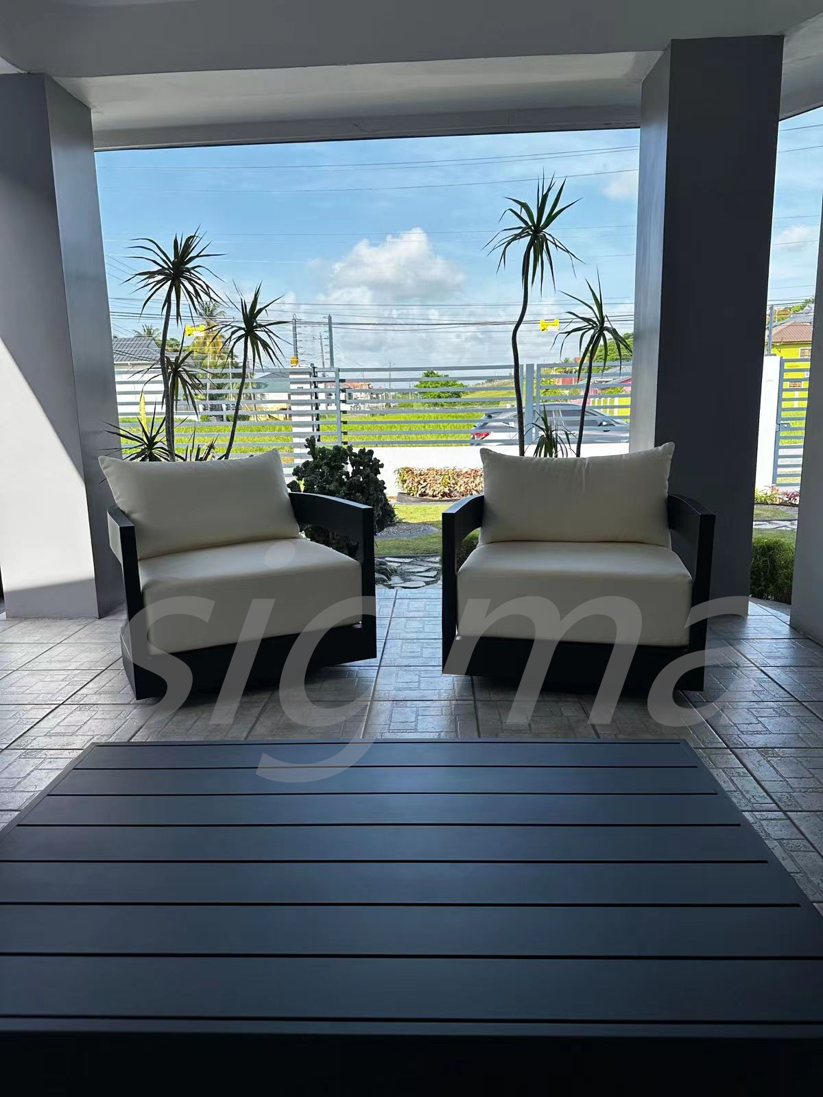 New Design Patio Outdoor Furniture All Weather Aluminum Outdoor Garden Sofa