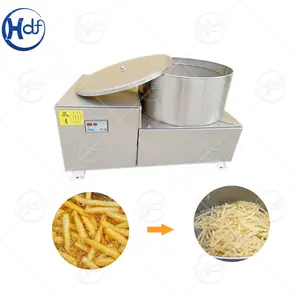 Kleine Centrifuge Ontwateren Machine Weegbree Chips Aardappel Chip Semi Automatische Ontwatering Machine Snacks Voedsel Olie Verwijderen Machine