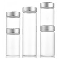 IBELONG Clear 47mm 50ml 60ml 100ml 150ml 200ml 8OZ Bouteilles de flacon en verre tubulaire avec bouchon à vis