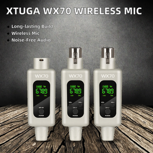 Chuyên Nghiệp 2.4G Năng Động Hệ Thống Micro Với Xlr Transmitter Adapter Có Dây Không Dây Receiver Micro Mic Làm Bằng Nhựa Kim Loại - Product Image 2