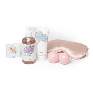 Ensemble cadeau de spa pour femmes, très vendu, luxueux, contenant un gel <span class=keywords><strong>douche</strong></span>, une lotion pour le corps, des bombes de <span class=keywords><strong>bain</strong></span> et un masque pour les yeux. - Product Image 5
