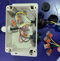 En stock, connecteurs électriques rapides Wagos 2 pôles 221-412, contact en laiton, 32A, boîtier en nylon, bornier pour éclairage LED