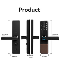Serrure de porte intelligente TTLock TUYA App, vente chaude directe usine, sécurité électronique numérique, serrure à mortaise 5050, pour portes en aluminium et acier