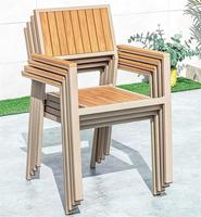 Ensemble de mobilier de restaurant d'extérieur au design moderne, chaises et tables, mobilier de patio d'extérieur