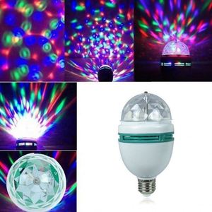 E27 3 wát LED RGB Bóng đèn đầy màu sắc tự động xoay di chuyển Retro poj dj mini Laser LED Đèn sân khấu 2022 cho nhà DJ Disco Đảng thanh KTV - Product Image 2