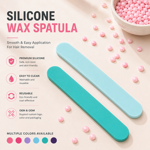 2 Espátulas de Silicona Reutilizables para Mezclar Cera, para Fabricación de Velas, Accesorios para Derretir Cera, Logotipo Personalizado - Product Image 1