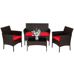 Vente flash - Ensemble de meubles de jardin en rotin de style nordique, cadre en métal, meubles d'extérieur modernes, canapés pour hôtel, villa - Product Image 3