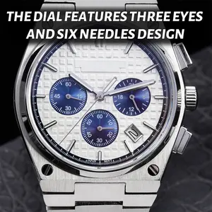 Moda di lusso classico Business impermeabile stile minimalista Logo orologo moda quarzo luminoso cronografo uomo Orologio da polso