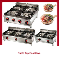 Cuisinière à gaz 2 brûleurs, design encastrable, pour usage commercial et domestique, équipement de cuisine pour restaurants et services de traiteur