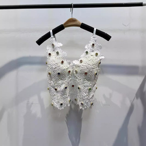 Top <span class=keywords><strong>de</strong></span> moda para mujer <span class=keywords><strong>de</strong></span> estilo industrial, con diseño floral tridimensional, estilo étnico, <span class=keywords><strong>de</strong></span> longitud media, con almohadillas en el pecho, tipo prenda exterior. - Product Image 3