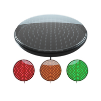 Feu de signalisation routière LED durable à haute luminosité 400 mm, lumière jaune IP65, en polycarbonate, pour éclairage routier