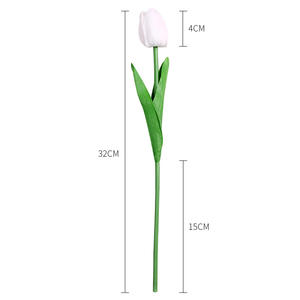 Mini Tulipán Artificial de Tallo Único con Luz LED <span class=keywords><strong>para</strong></span> Graduación y Halloween - Uso Interior/Exterior - Product Image 2