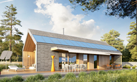 2025 Australien Standard Luxe Mobile Home Étanche Insonorisé Résistant Aux Ouragans En Acier 2 Chambres Villa Bureau Triangle Maison