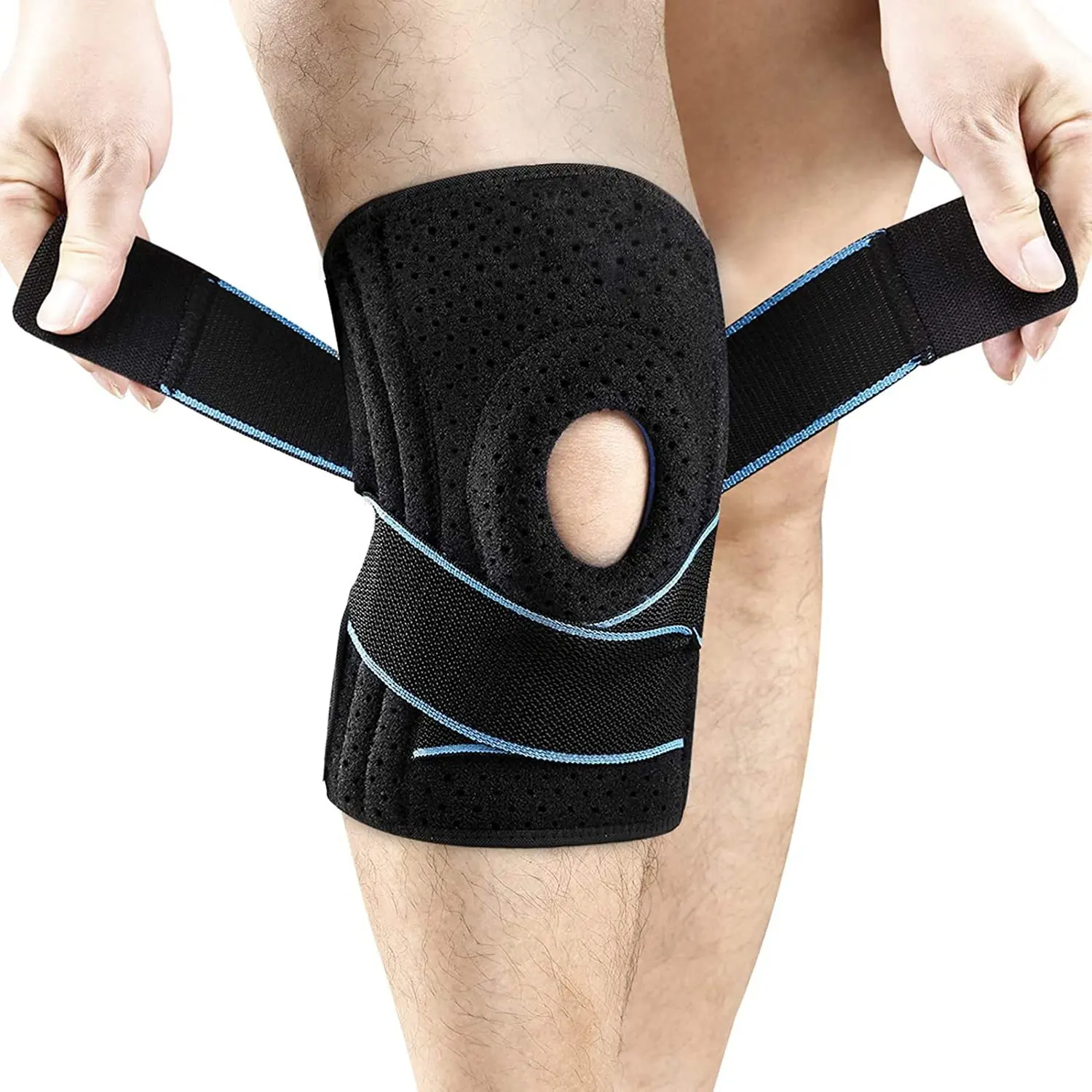 Meniscus 눈물 무릎 통증 ACL mcl를 위한 옆 안정제를 가진 조정가능한 무릎 지원 무릎 부목