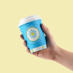 Vaso de Papel Desechable de Doble Pared con Ventana Giratoria y Diseño Personalizado, Vaso de Café con Patrón Interactivo para Cafetería y Panadería - Product Image 3