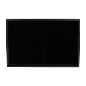 Vassoi decorativi con manici intagliati per tavolino da caffè o decorazione letto, design rettangolare classico nero - Product Image 6