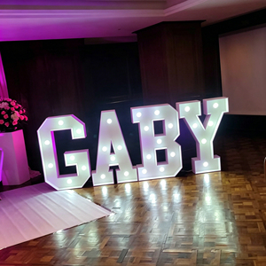 LED Marquee Letters MISXV Warm White Indoor <b>Decorative</b> <b>Lighting</b> AC Powered 2700K Soft Glow Modern Style - Product Image 3