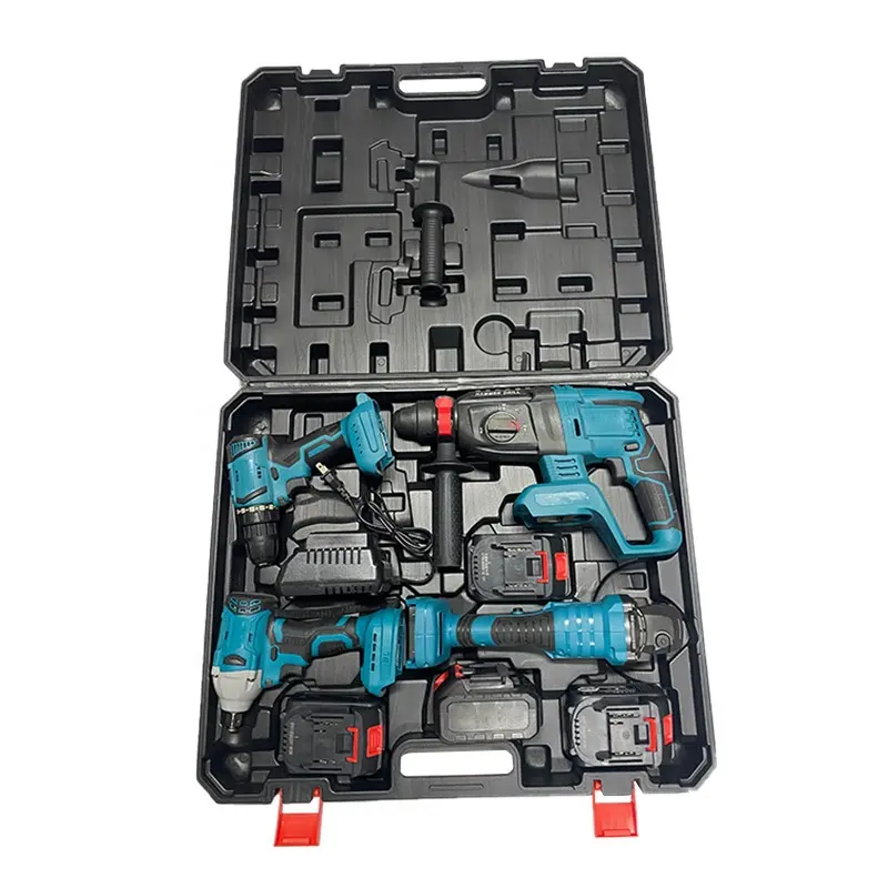 Wholesale Full Range Industrial Profession Cordless Tool Set Electrical Maintenance Tools Kit 4 in 1 Li-ion Battery