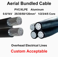 Selbsttragende Gedrehte Überkopf-Isolierte Kabel 3*120+70+16 mm² HDPE Aluminiumdraht LV-Luftkabel