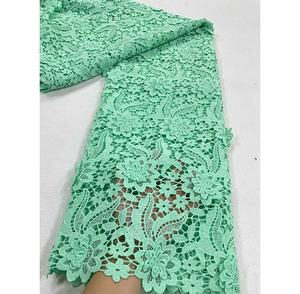 Vải ren Guipure thêu nổi, chất liệu hòa tan trong nước, đính sequin, thân thiện với môi trường, màu hồng, vải châu Phi, dùng cho đám cưới, tiệc tùng, may váy - Product Image 4